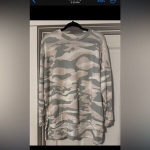 PING AND GREY CAMO LONG SLEEVE TOP BY ODDY ML @d